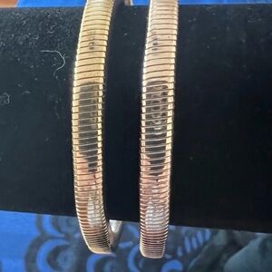 Park Lane Embraceable Gold Stretch Bracelets Set of 2 Vintage Designer Inspired